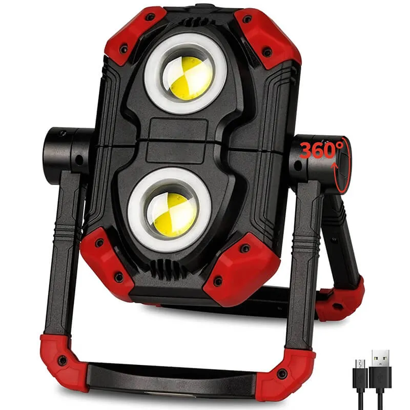 2500 Lumens Automotive Work Light Rechargeable Flood Light For Job Site