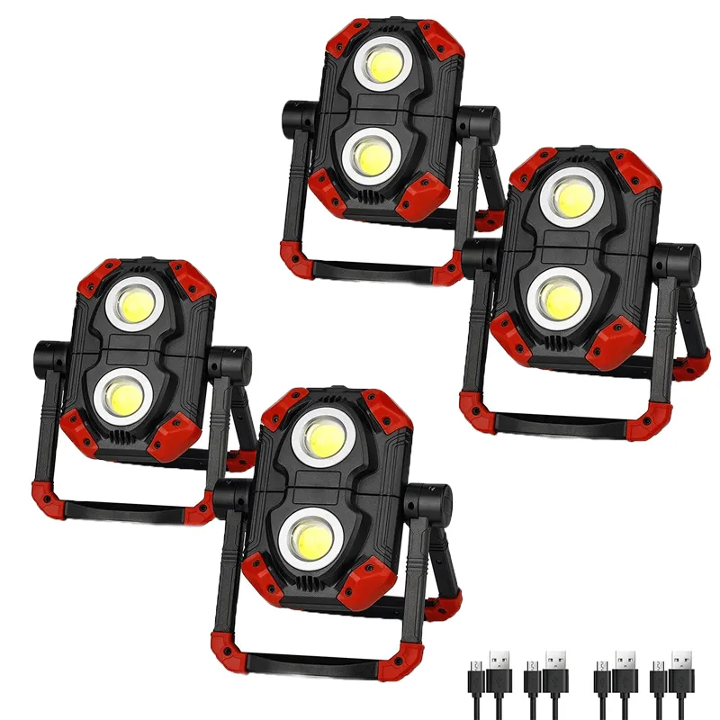 2500 Lumens Automotive Work Light Rechargeable Flood Light For Job Site