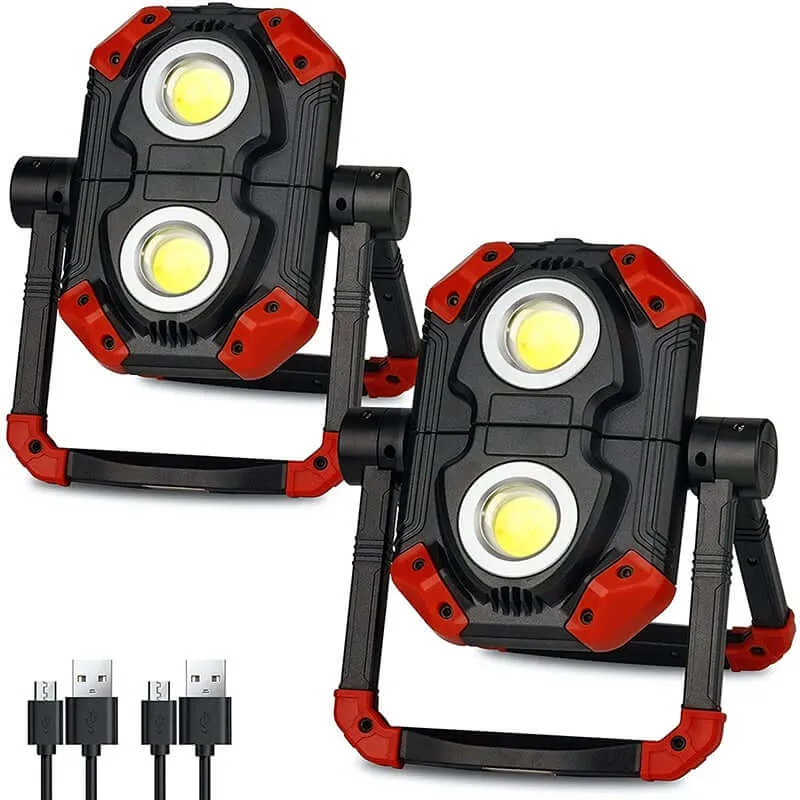 2500 Lumens Automotive Work Light Rechargeable Flood Light For Job Site