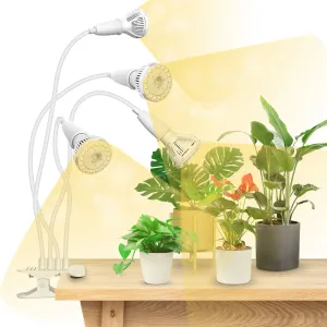 40W Adjustable 4-Head Clip-on LED Grow Light (US/CA ONLY)