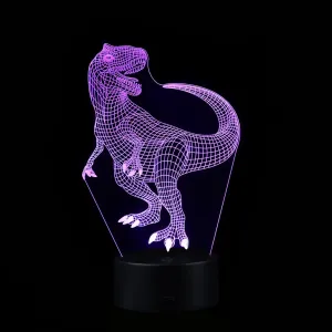 [BC] Dinosaur LED 3D Illuminated Lamp Optical Desk Night Light With 7 Color Changing