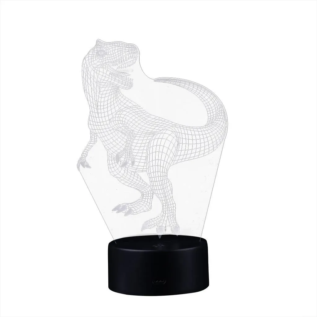 [BC] Dinosaur LED 3D Illuminated Lamp Optical Desk Night Light With 7 Color Changing