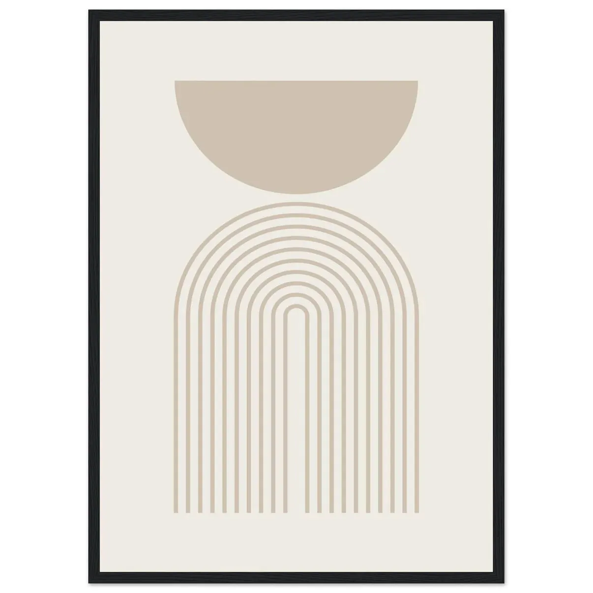 Beige Minimalist Print