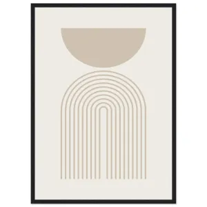 Beige Minimalist Print