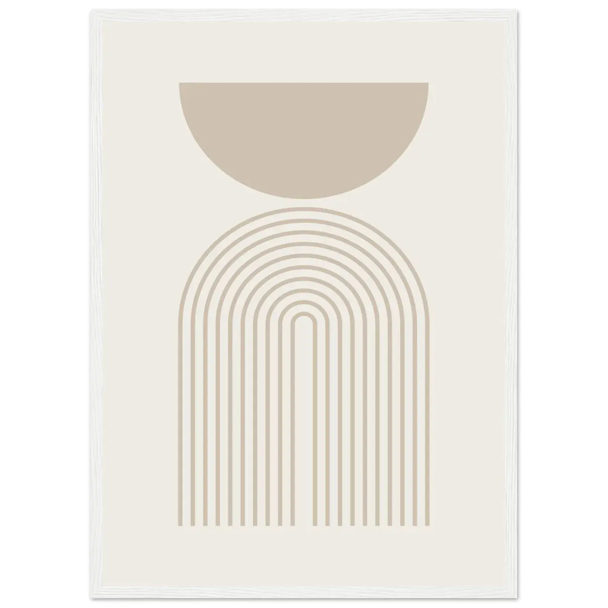 Beige Minimalist Print