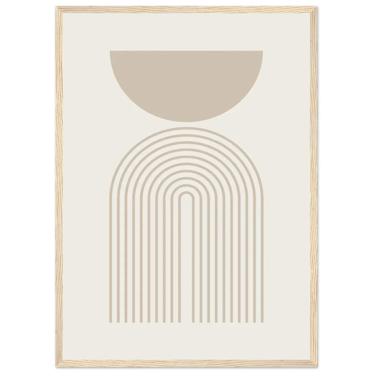 Beige Minimalist Print