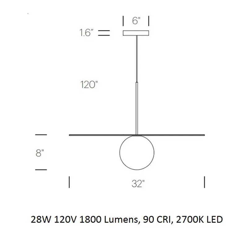 Bola Disc Pendant Light