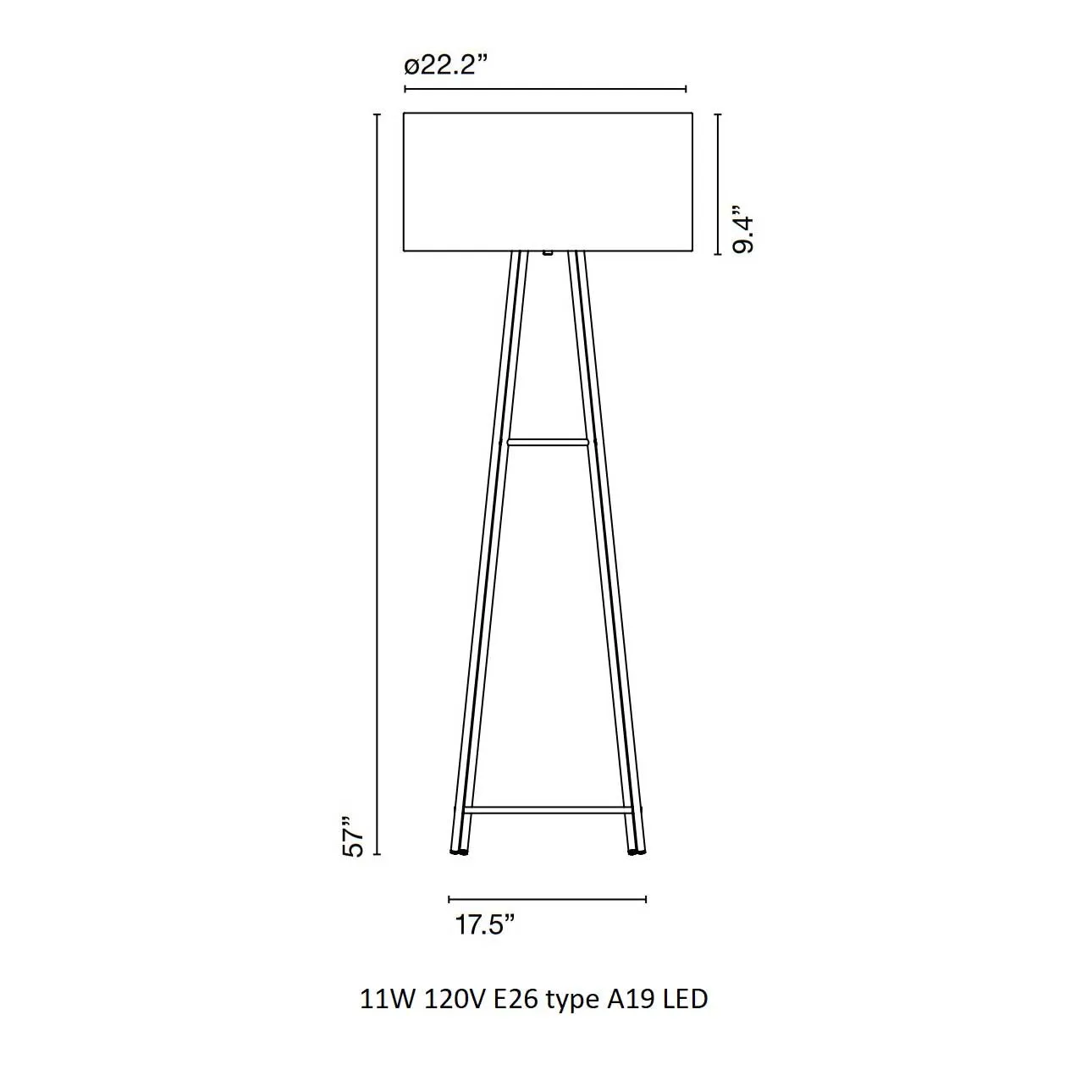 Cala Metal Floor Lamp