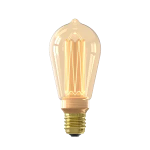 Calex Crown Series Filament LED Lamp - E27 - ST64 - Gold - 3.5W - Dimmable