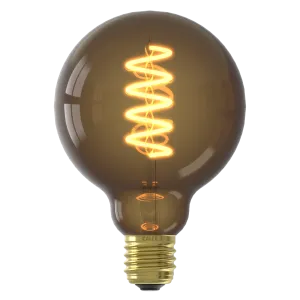 Calex Spiral Filament LED Lamp - E27 - G125 - Natural - 4W - Dimmable