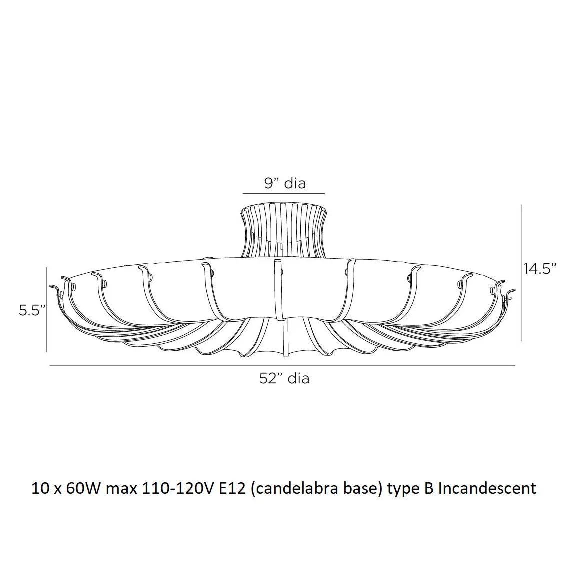 Chambers Semi Flush Mount