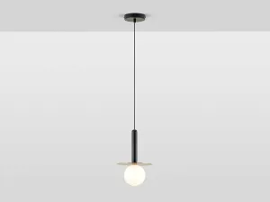 Charcoal grey plate pendant light