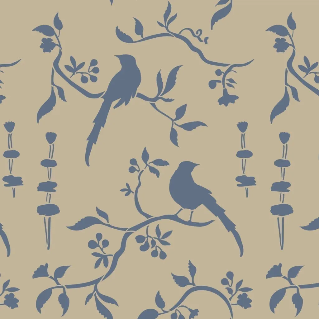 Chinoiserie Birds - Annie Sloan Stencil