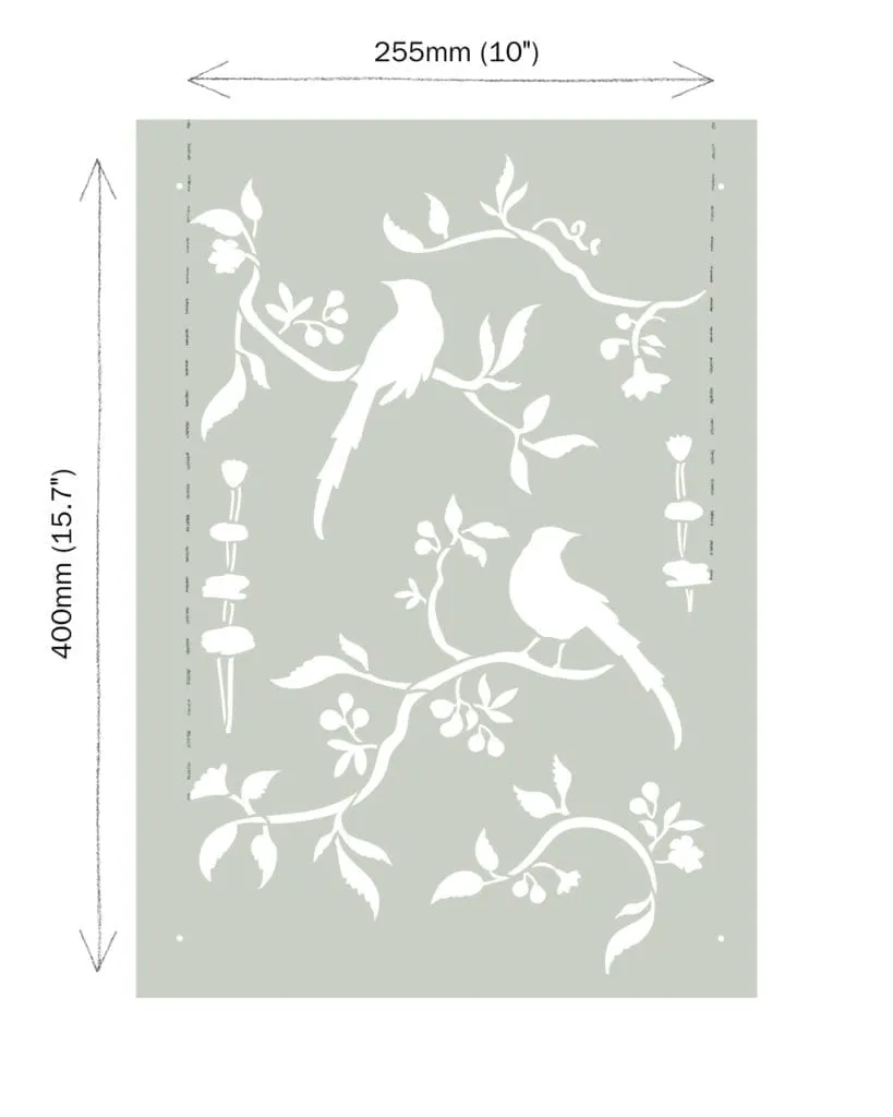 Chinoiserie Birds - Annie Sloan Stencil