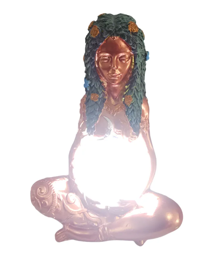 Earth Mother Amethyst Lamp