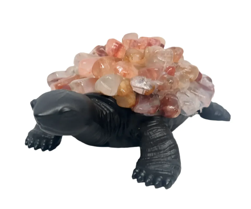 Fire Quartz Crystal Turtle USB Light