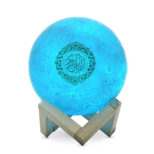 FTE Wireless Speaker Usb Charging 3D LED Globe Moonlight With Wooden Frame Home Decoration Desktop Decoration