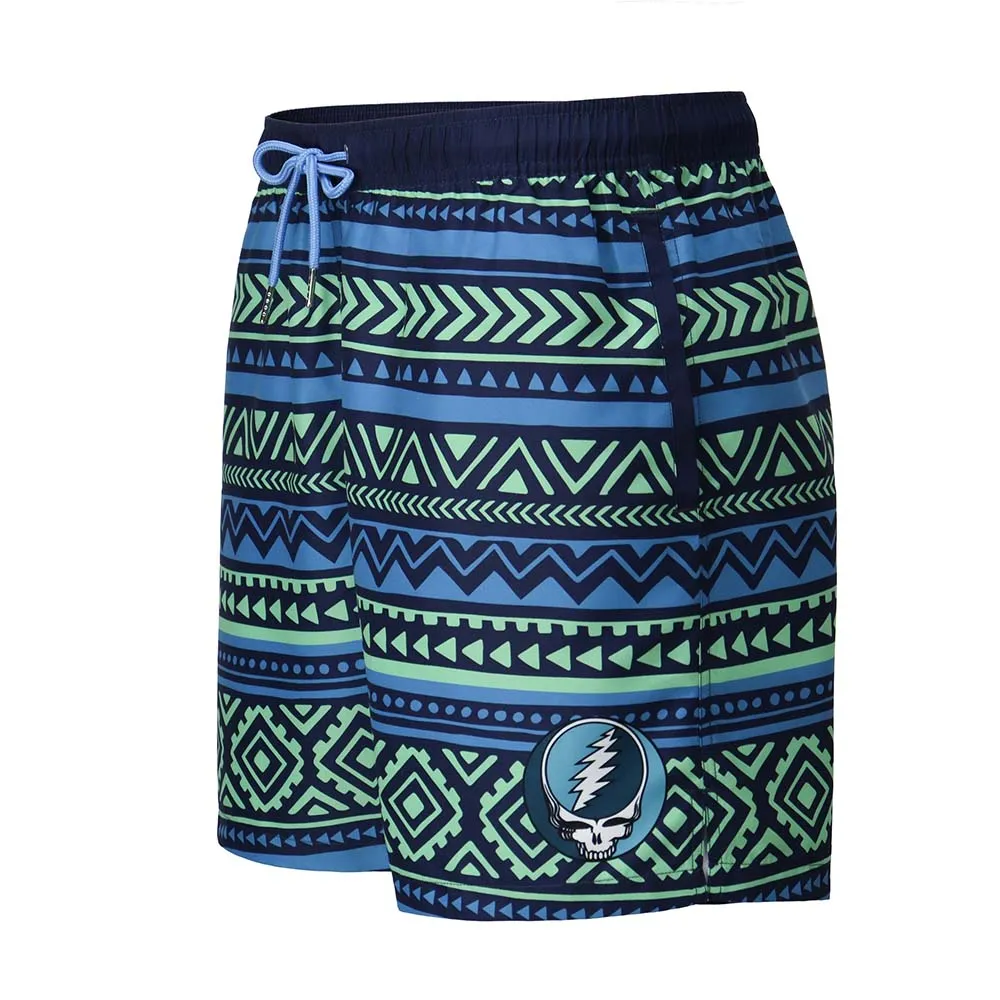 Grateful Dead | Swim Trunk | Stealie Aztec Blues