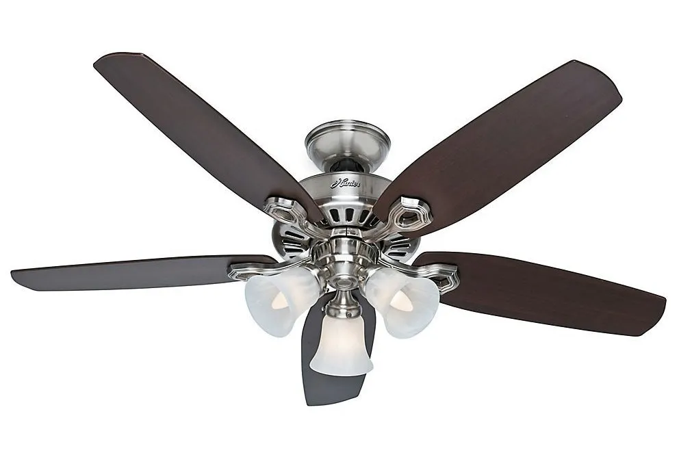 Hunter Builder Plus 52" Ceiling Fan w/Light Kit 5 Blades 50560 / 50561 / 50562