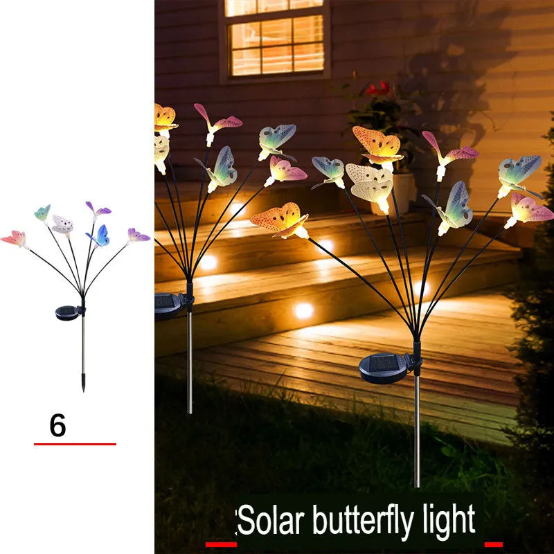 Light Outdoor Courtyard Solar Lawn Light Firefly Bee Butterfly Light Reed Light Induction