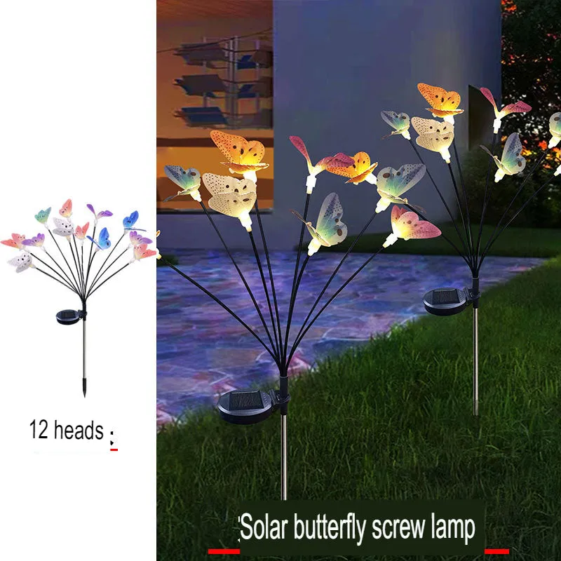 Light Outdoor Courtyard Solar Lawn Light Firefly Bee Butterfly Light Reed Light Induction