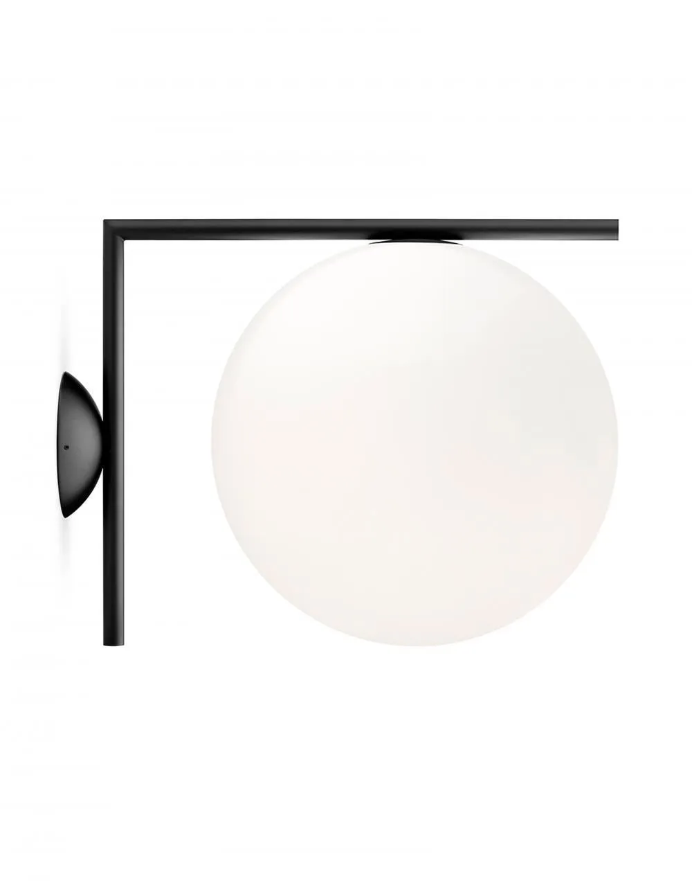 Outlet IC wall & ceiling light - Large, Black