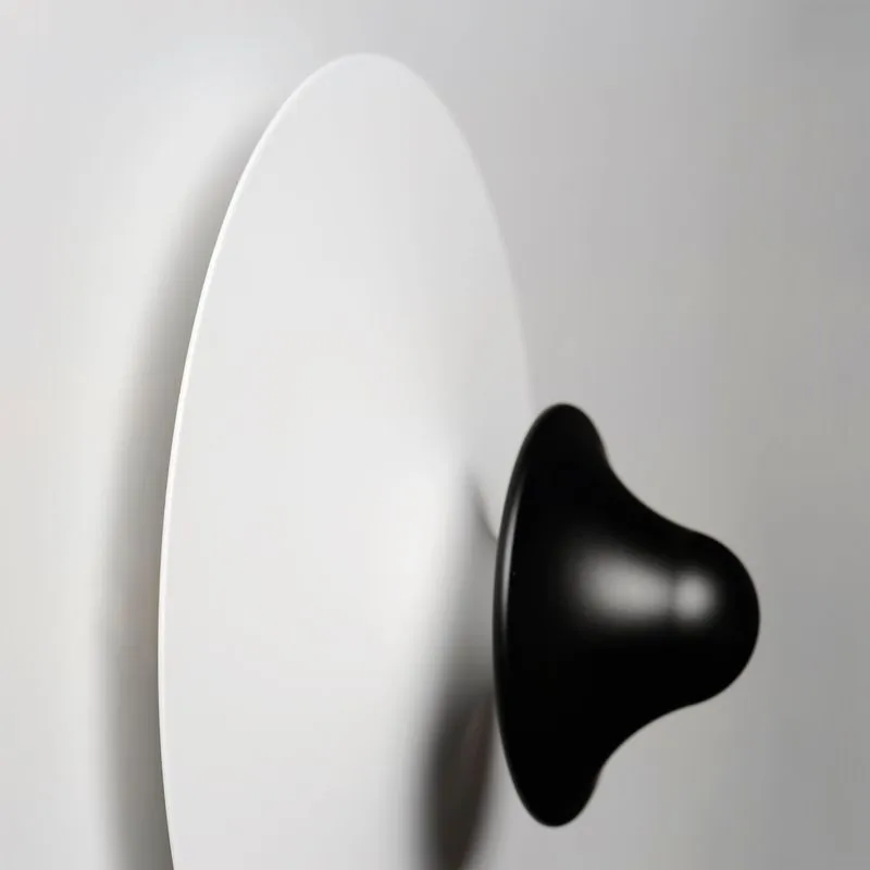 Radar 11" Single Light Wall Sconce in White and Black