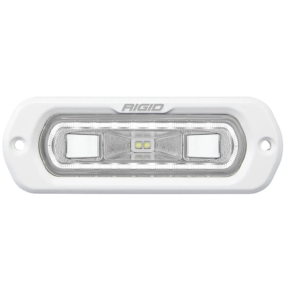 RIGID Industries SR-L Series Marine Spreader Light - White Flush Mount - White Light w/White Halo [51200]