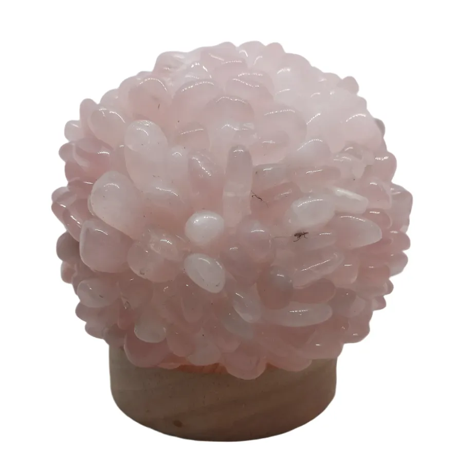 Rose Quartz Crystal Light with USB Connection