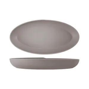 Sand Brown Copenhagen Oval Melamine Deep Dish 55 x 27.5 x 7.5cm - Pack 1