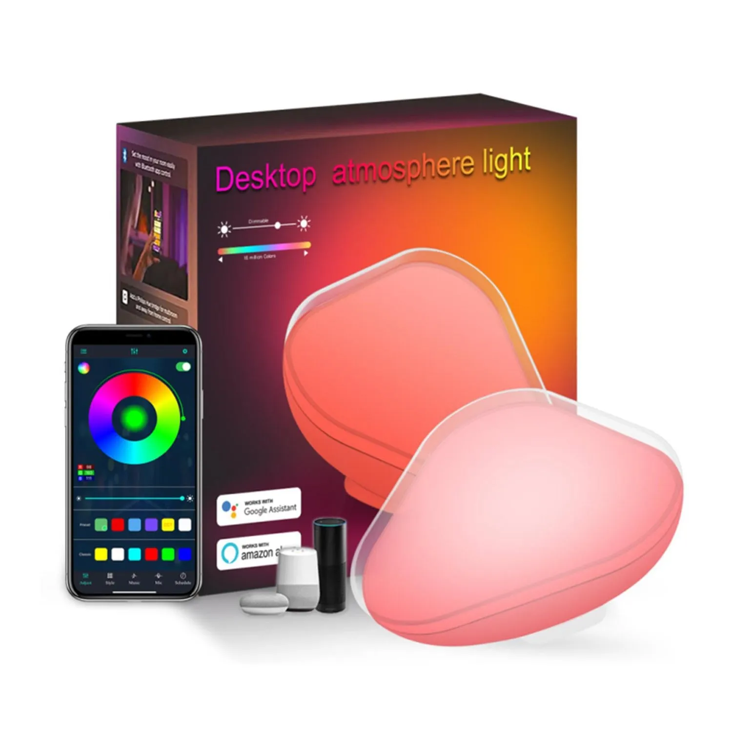 Smart Desktop Ambient Light w/ RGB Sound Control Rhythm