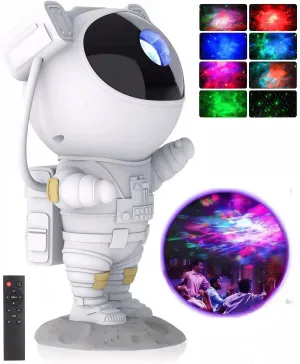 SMAXPro™ Astronaut Galaxy Projector: LED Starry Sky/Ocean Night Light w/ Remote