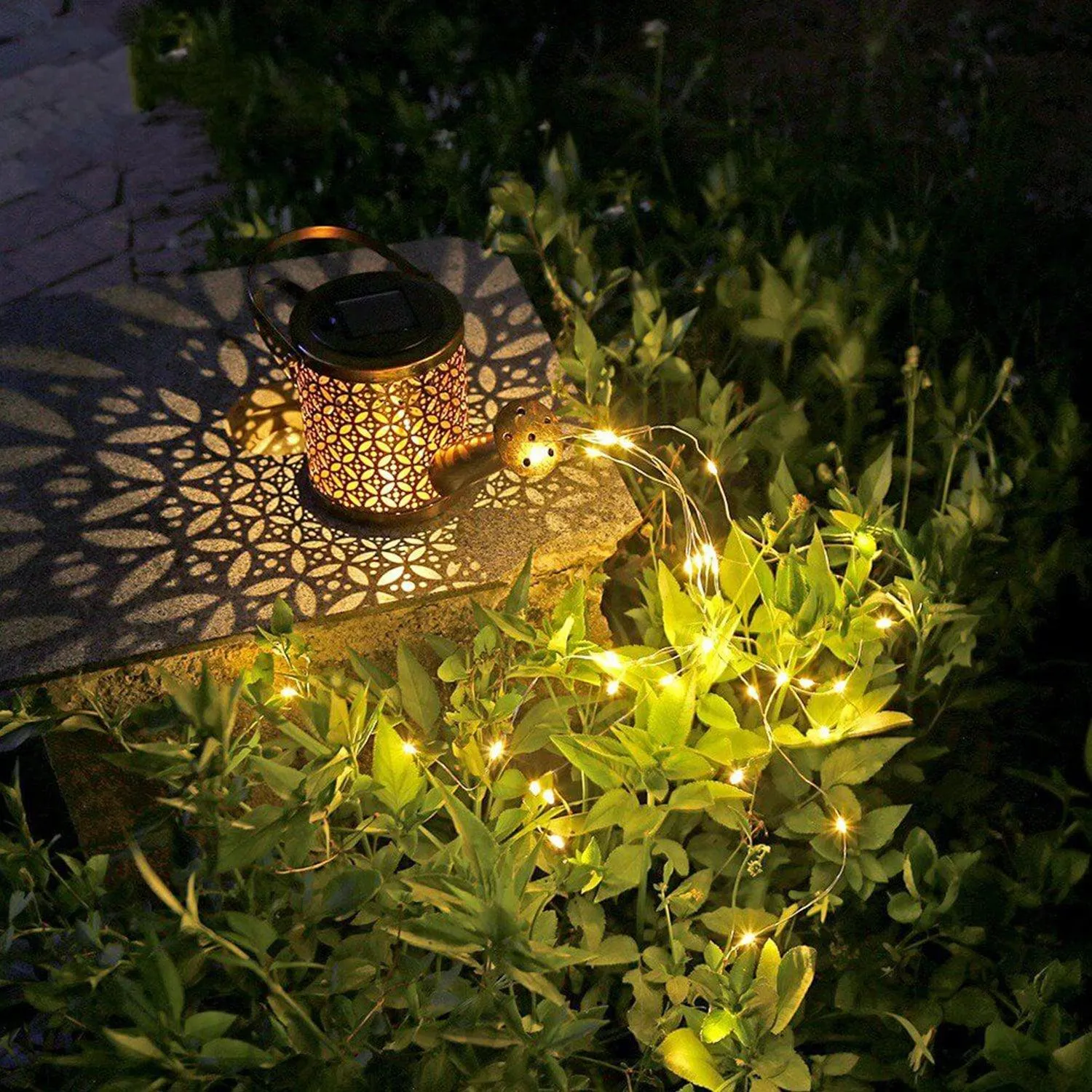 Solar Watering Can Metal Light | Solar Metal Light