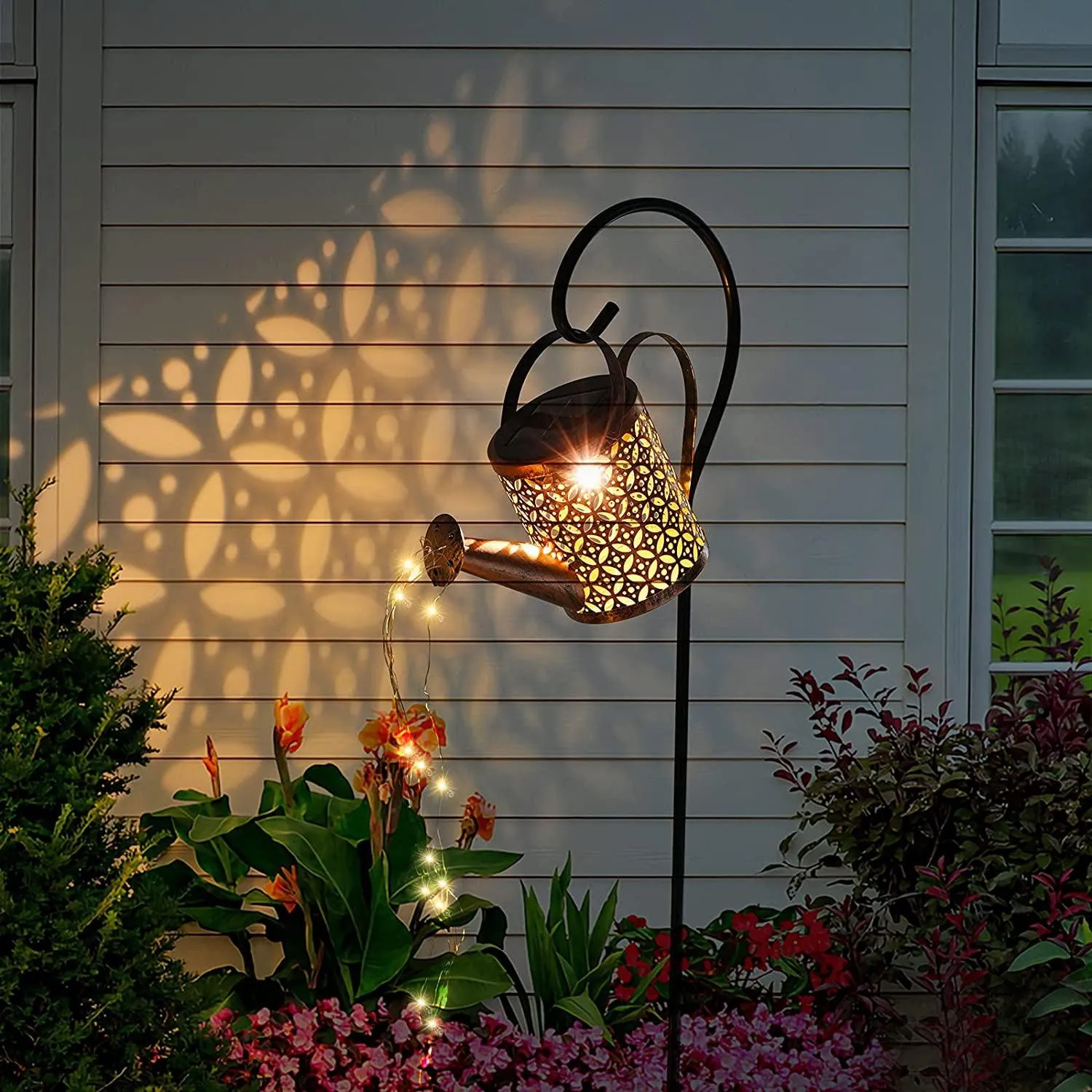 Solar Watering Can Metal Light | Solar Metal Light