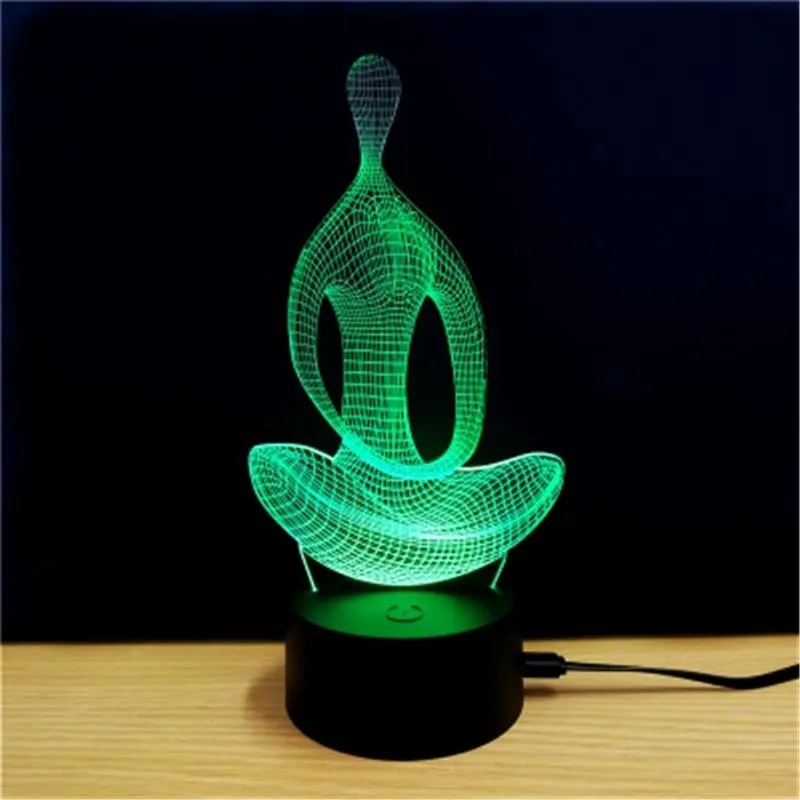 Sparkling Creative Sport 3D LED Lamp Rechargeable RGB Lighting Night Light Gifts