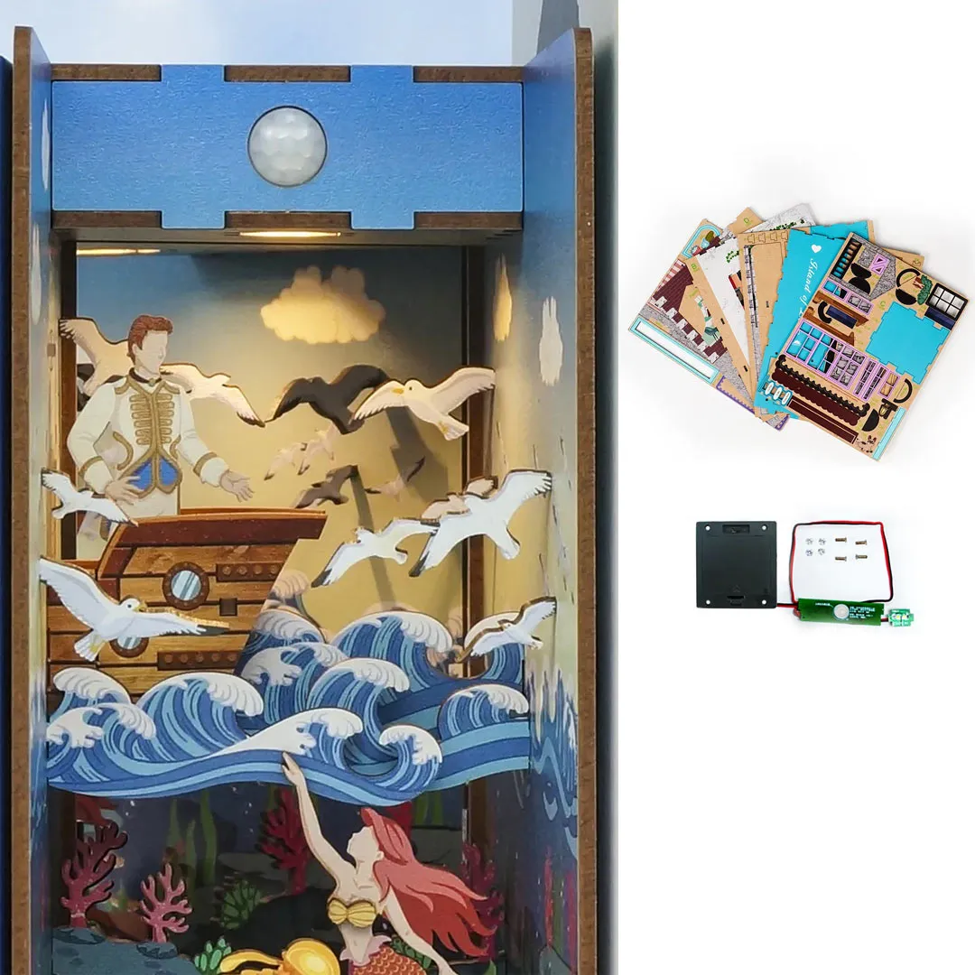 The Little Mermaid Wooden Book Nook