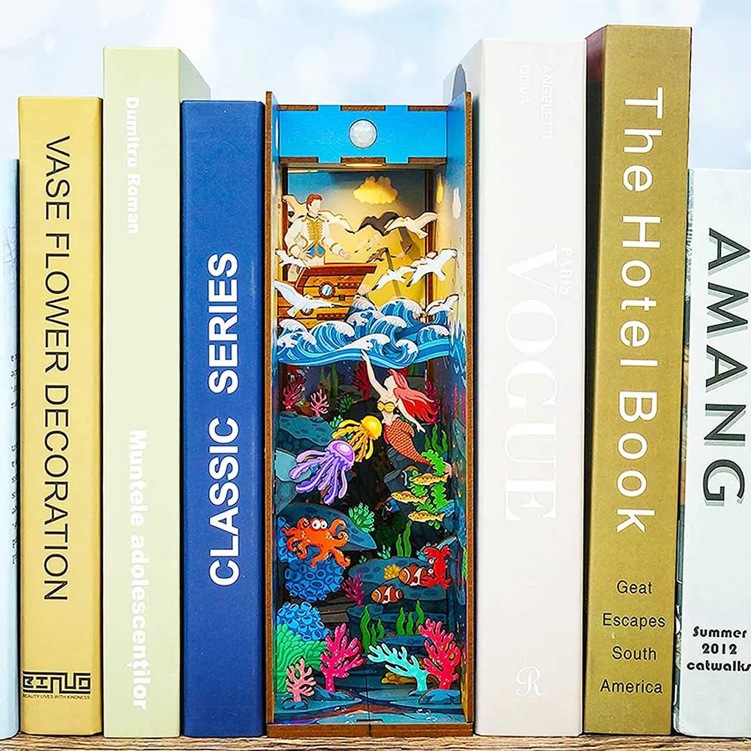 The Little Mermaid Wooden Book Nook