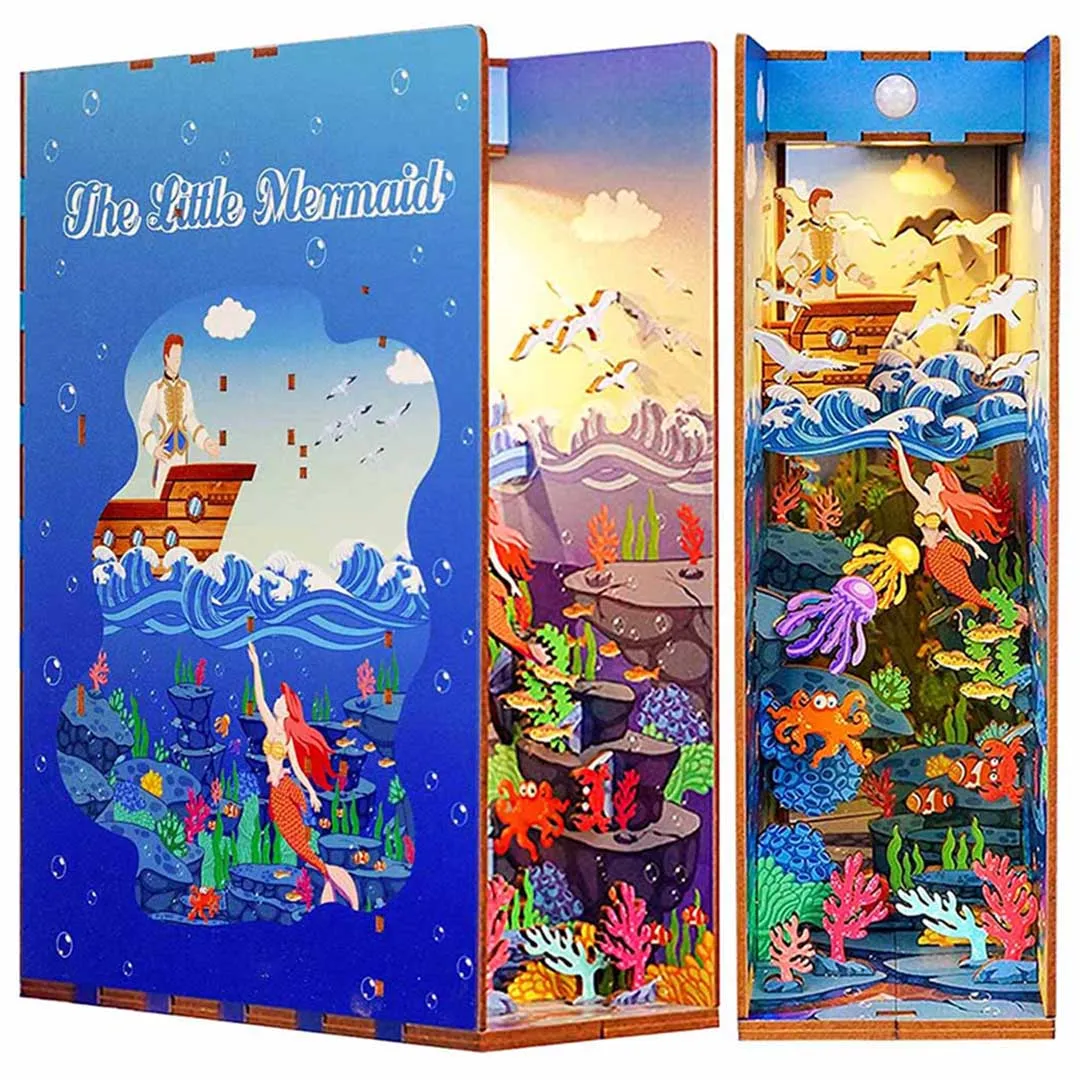 The Little Mermaid Wooden Book Nook