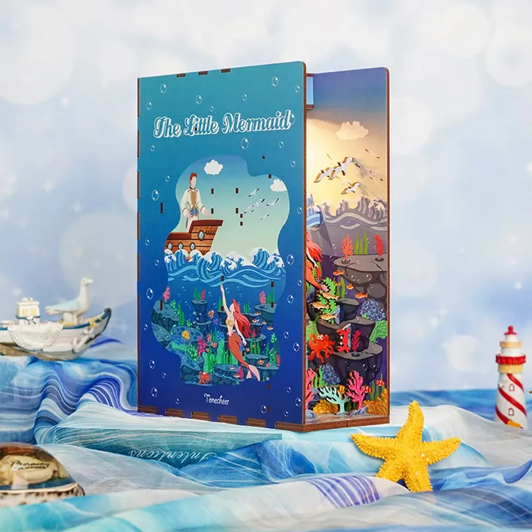 The Little Mermaid Wooden Book Nook