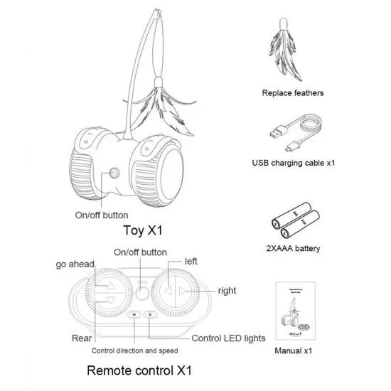 Wheelie Interactive Cat Toy